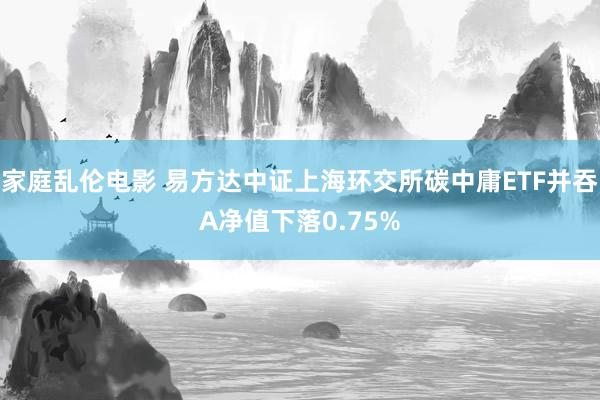 家庭乱伦电影 易方达中证上海环交所碳中庸ETF并吞A净值下落0.75%