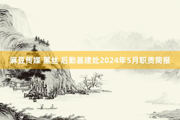 麻豆传媒 黑丝 后勤基建处2024年5月职责简报