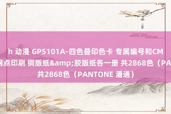 h 动漫 GP5101A-四色叠印色卡 专属编号和CMYK数值 四色网点印刷 铜版纸&胶版纸各一册 共2868色（PANTONE 潘通）