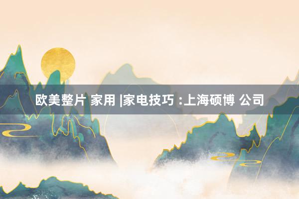 欧美整片 家用 |家电技巧 :上海硕博 公司