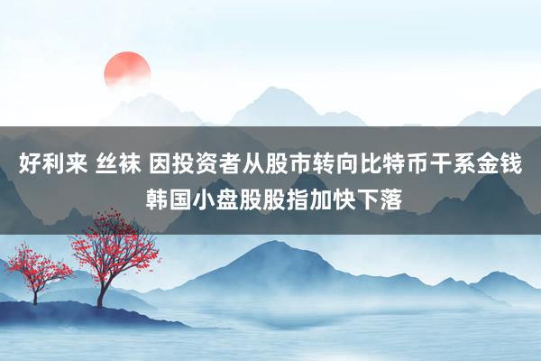 好利来 丝袜 因投资者从股市转向比特币干系金钱 韩国小盘股股指加快下落